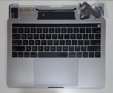 Grd B MacBook Pro A1989 13 Space Gray Top Case Keyboard Touchpad Battery 90