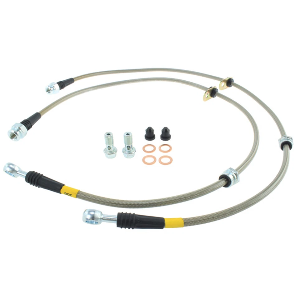 Líneas de freno delanteras StopTech centradas de acero inoxidable para Mitsubishi Lancer 08-16 Foto 2 de 4