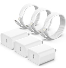 iPhone 14 13 Fast Charger, 3 Pack MFi Certified 20W PD USB C