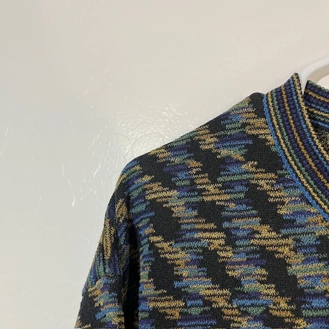 Suéter Jhane Barnes Para Hombres XL Pullover Tejido Seda Arte Abstracto Colorido Foto 2 de 4