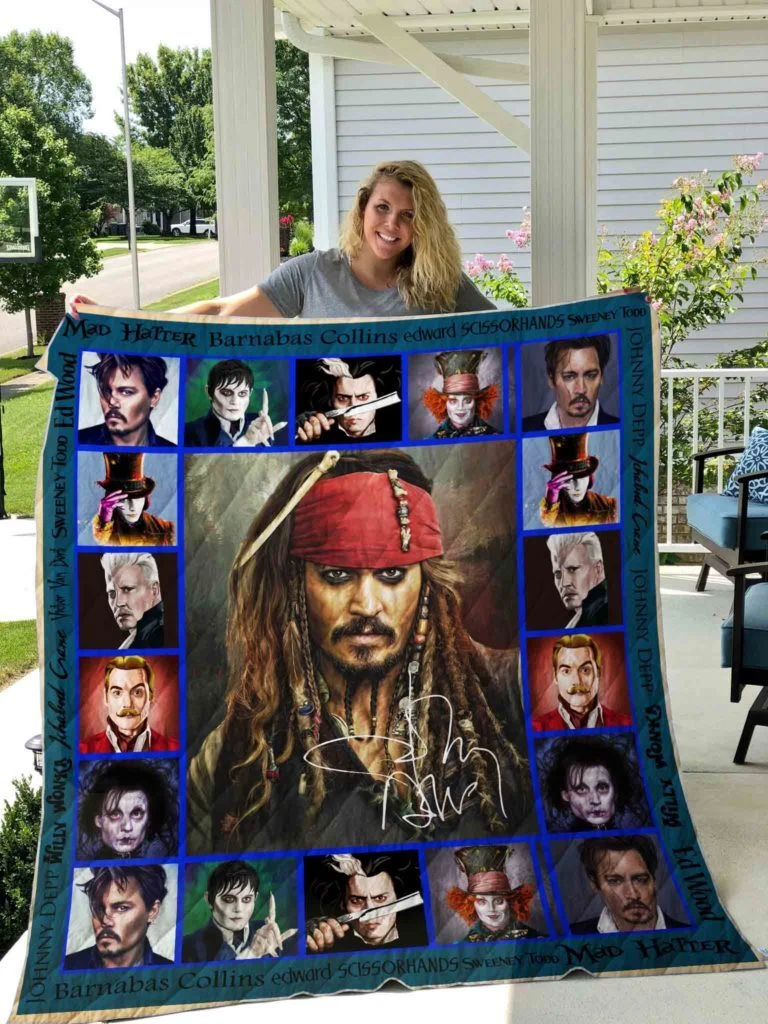 Johnny Depp Quilt Blanket, Gift For Fans