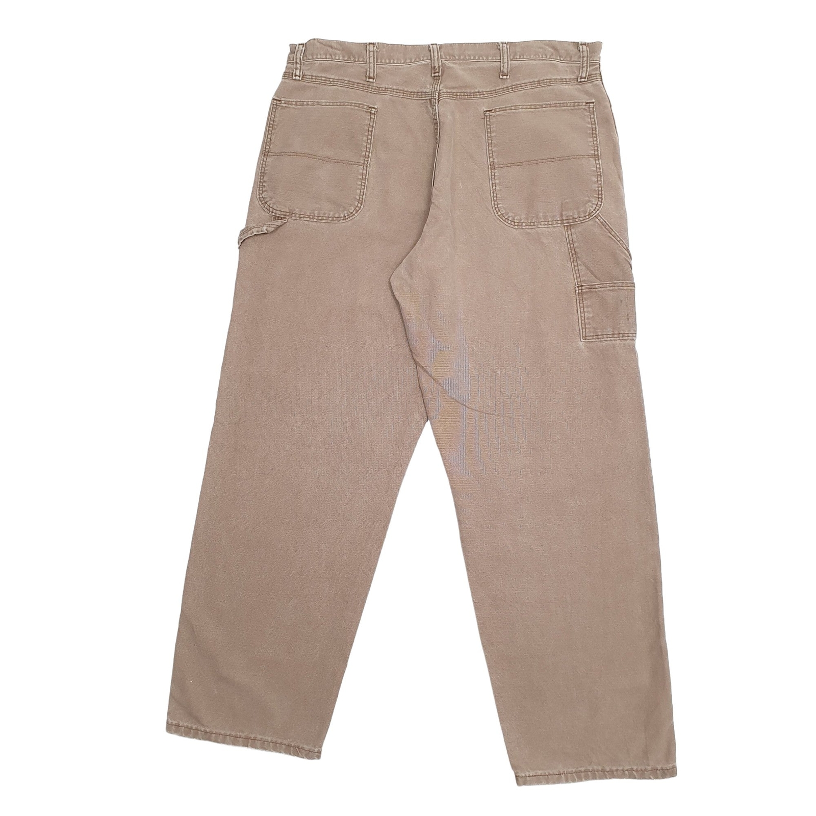 WOLVERINE Carpenter Workwear Trousers Cotton Brown Mens W38 L32 image 4