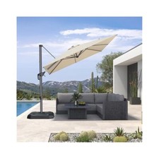 Cantilever Patio Umbrella, 8 Foot Square, Durable Aluminum  Tilt Function