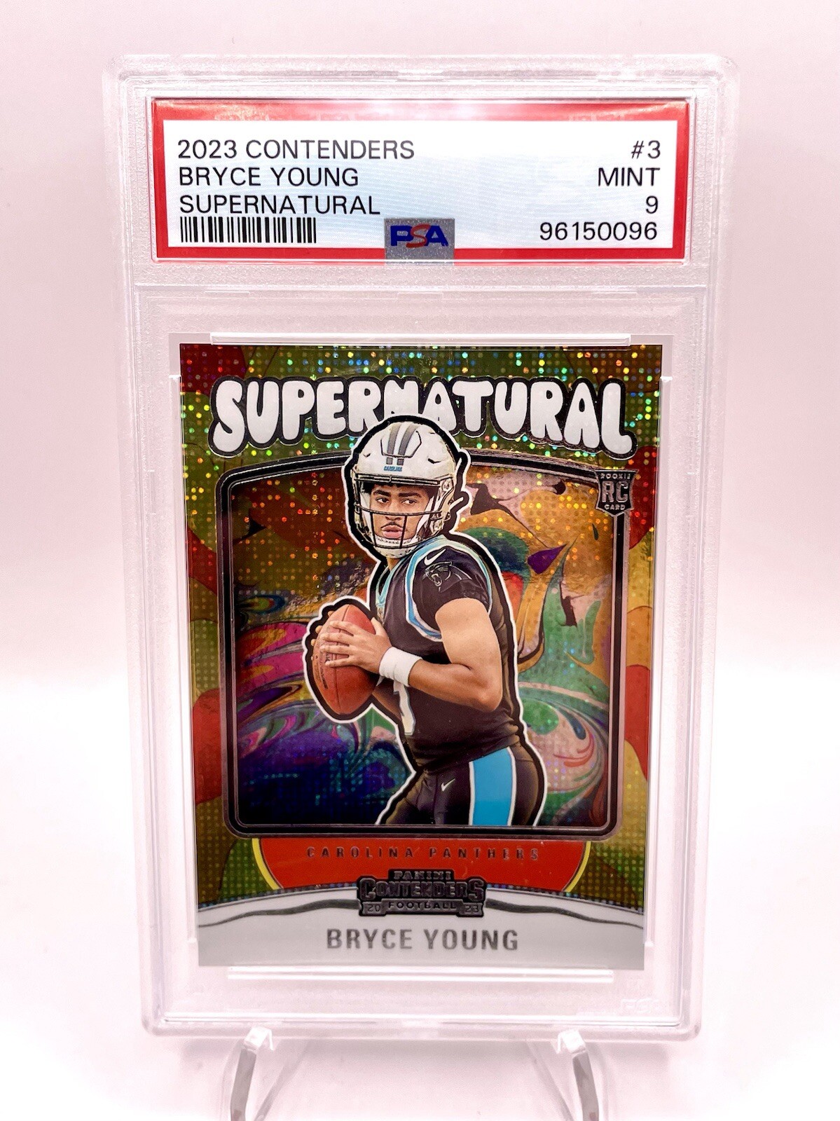 2023 Panini Contenders Bryce Young Supernatural Insert PSA 9 MINT Rookie RC