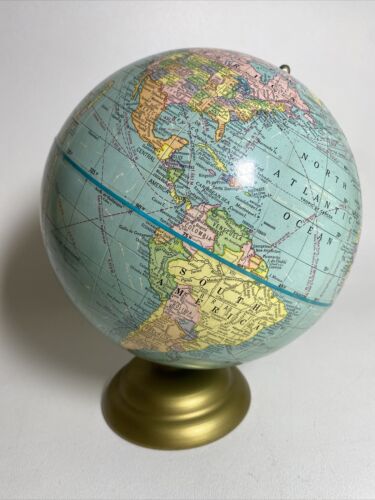 Vintage Cram 8 inch Terrestrial Globe Number 80 USSR - 第 1/13 張圖片