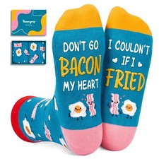 Funny Food Socks for Men Women Taco Bacon Egg Pattern Food Lovers Gift
