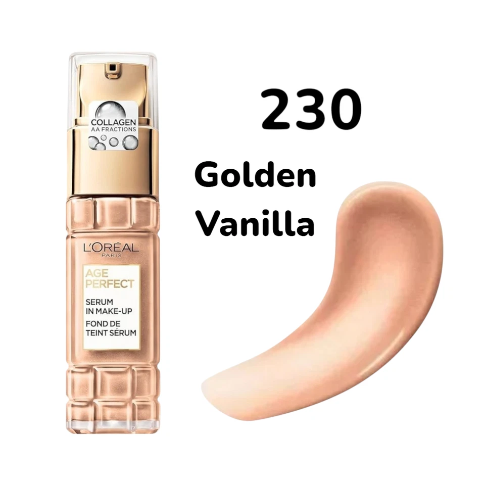 L'OREAL Age Perfect Serum In Make Up Foundation 30ml Choose Your Shade Sealed - Image 3 of 4