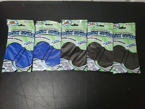 Lot Of 5 Academic Stretchable Book Covers in Blue and Black Colors