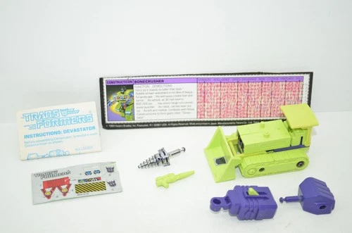 Transformers G1 Bonecrusher 100% Complete 1985 Please Follow Us Figure 3