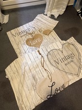 Bettwäsche Vintage/Shabby 1 Bezug+ 2 Kissen