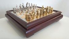 Franklin Mint Chess Set - The Conquest of Freedom - French revolution - Pewter