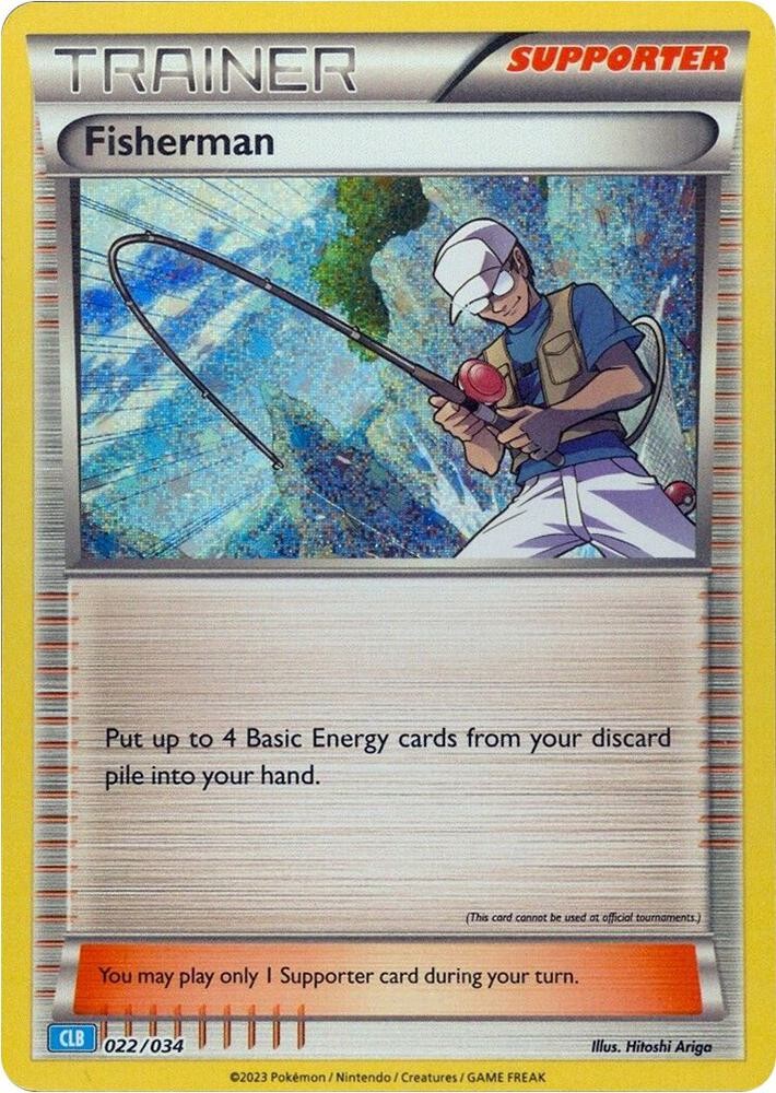Pokemon Fisherman Holofoil Trading Card Game Classic Collection 022/034 NM