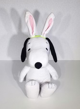 Kohl's Cares Peanuts Snoopy Easter Bunny Ears Stuffed Animal Plush Toy 13" EUC