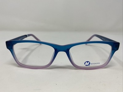 Modern Optical EVERLY BLUE/LILAC MATTE 54-17-145 Full Rim Eyeglasses Frame LI12
