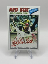 Carlton Fisk | 2026 Topps Heritage | RED INK AUTO #ROA-CF | Numbered 7/77