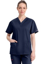 Dickies Scrubs EDS Signature V Neck Top 86706 NVWZ Navy Free Shipping
