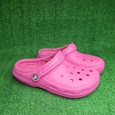 Crocs Classic Lined Slip On Clogs Warm Comfort Pink Size 7 Wmn / 5 Men Shoes