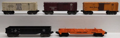 Coches de carga surtidos vintage calibre O Lionel: 2454, 6454, 6462, 3472, 636255 [5] | Zustand: Used