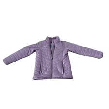 Columbia Omni Heat Puffer Jacket Youth Medium 10-12 Lilac Purple Full Zip Coat