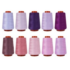10 Pcs Sewing Thread, All Purpose Sewing Thread,40 wt, Assorted Colors Each 8...