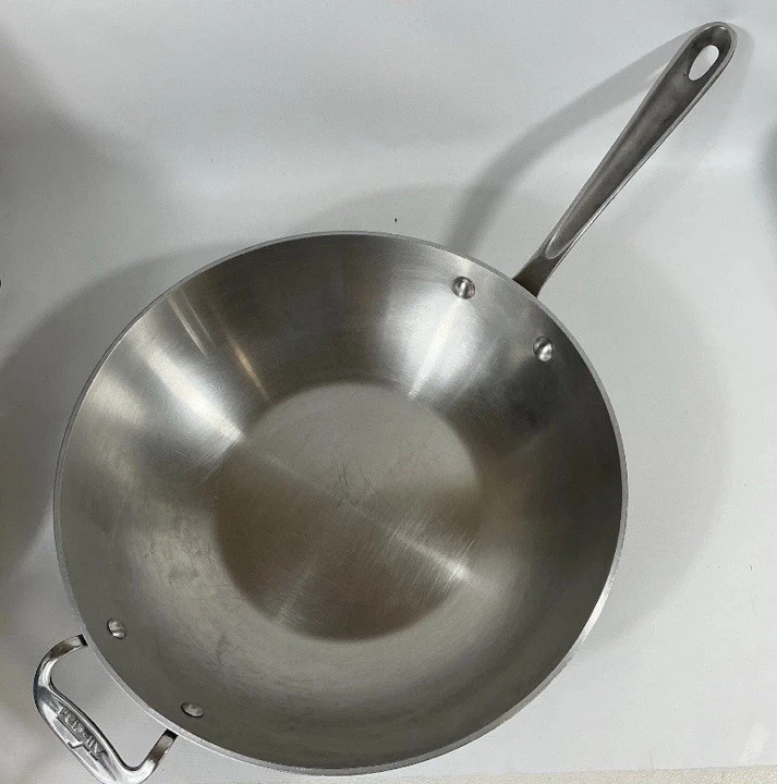 All-Clad 14" Stainless Steel Copper Core Stir Fry Pan Wok
Opens in a new window or tab