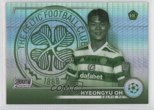 2022 Topps Stadium Club Chrome UEFA Competitions /199 Hyeongyu Oh #91 Rookie RC