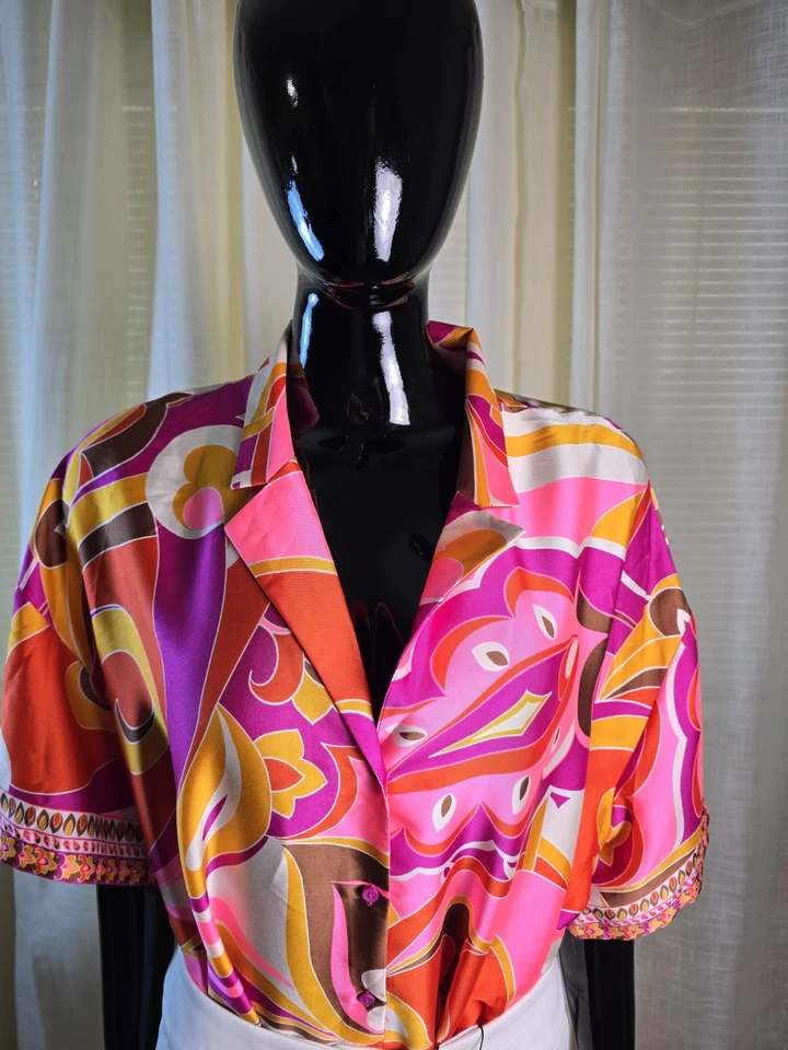 Express женщин яркий пуговицах верхний размер XL - Изображение 2 из 4