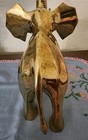 VINTAGE BRASS ELEPHANT TRUNK UP MCM 13" TALL HEAVY APPR 4.8 LBS FIGURE FIGURINE — photo 8