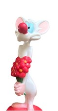 Vintage Pinky and The Brain Animaniacs PVC Figure Toy Cake Topper Warner Bros
