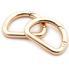Metal D-Rings 10 PCS D-Ring Findings Metal Welded D Rings for Zipper Puller L...