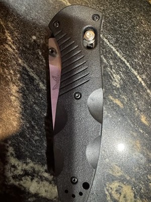 Benchmade 580 Barrage Osborne Design Axis Assist Knife - Black NIB NVR Cut With 