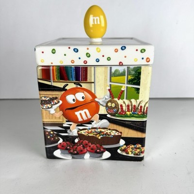 The M&M Canister Collection Danbury Mint 5x5x9 Inches with Lid Cookie Jar  Candy