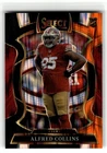 2025 Panini Select Football Black and Orange Shock Alfred Collins #17