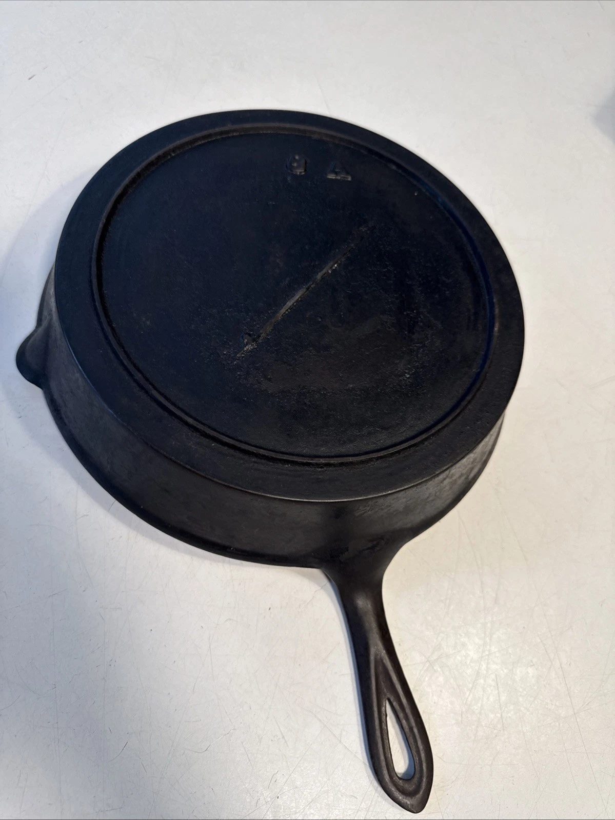 Gate Marked Fancy Handle #8A Cast Iron Skillet