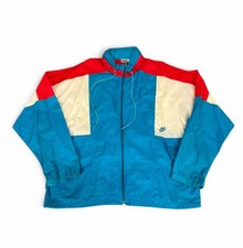Vintage 80s Nike Colorblock Full Zip Track Ja...