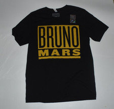 Bruno Mars Men's Size L 24k Magic World Tour Black T Shirt