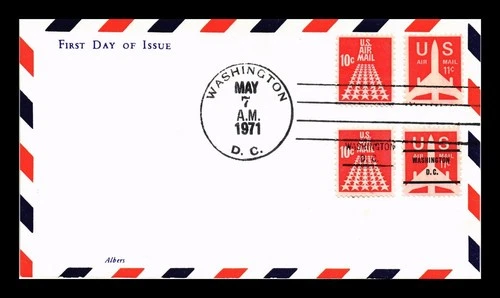DR JIM STAMPS US COVER AIR MAIL FDC SCOTT C78 WASHINGTON DC OVERPRINT COMBO