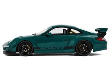 2021 RWB Bodykit "Syunkashuto" Green with Black Stripes 1/18 Model Car by GT