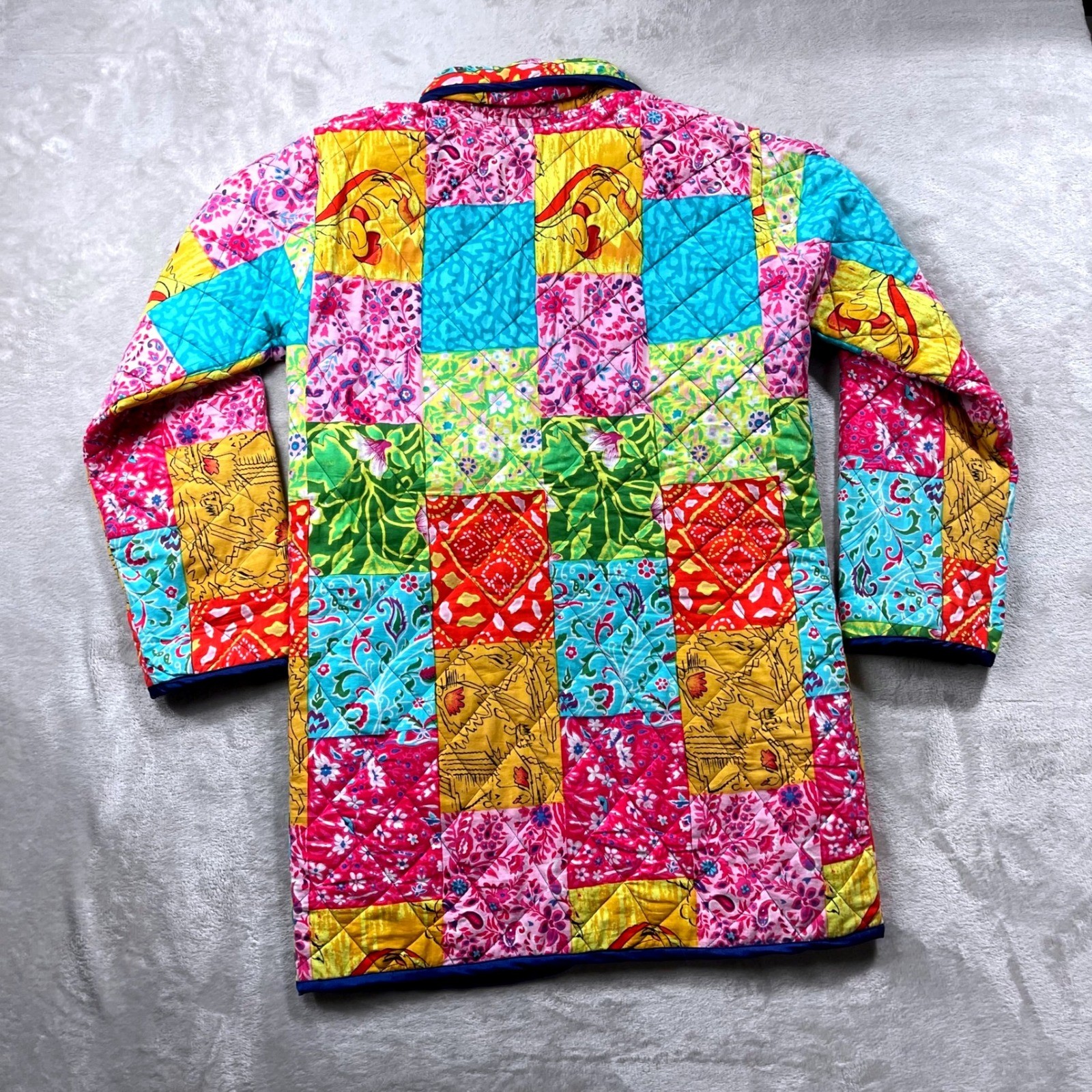 Sante Classics Quilted Patchwork Jacket Women Med… - image 2