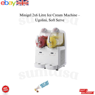 Minigel 2x6 Litre Ice Cream Machine  Ugolini, Soft Serve