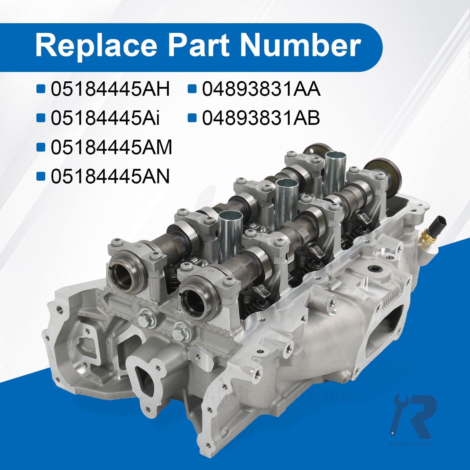 Cylinder Head Assembly Driver Side fit for Dodge Chrysler Jeep 3.6L 05184445AN