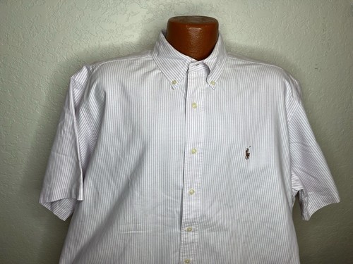 Men's Polo by Ralph Lauren S/S Button Front Shirt Extra Large XL Classic Fit - Picture 4 of 5