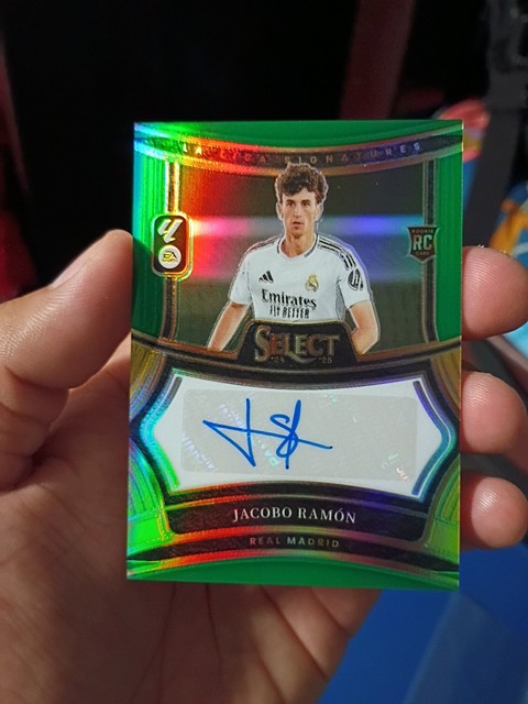 2024-25 Select Jacobo Ramon RC La Liga Signatures Green Auto #1/5 Real Madrid SP