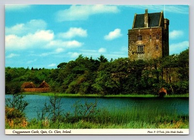 Craggaunowen Castle Quin Co Clare Ireland John Hinde Postcard Vintage