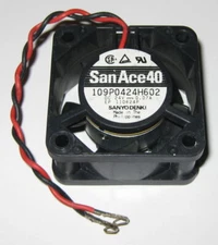 San Ace 40 mm Fan - 24 V DC - 8 CFM - 20 mm Thick - 109P0424H602 - 8300 RPM
