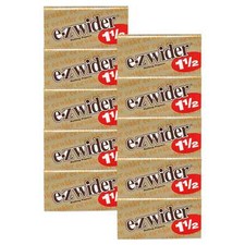 EZ Wider Gold 1 1/2 Light Cigarette Paper Rolling Papers 240 Leaves 10 Packs