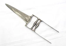 Katar Tiger Knife Kanjar Dagger Antique Original Wootz Faulad Steel Blade W751