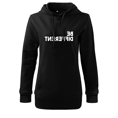 Premium Damen Frauen Hoodie Kappuzenpullover Sweatshirt Be