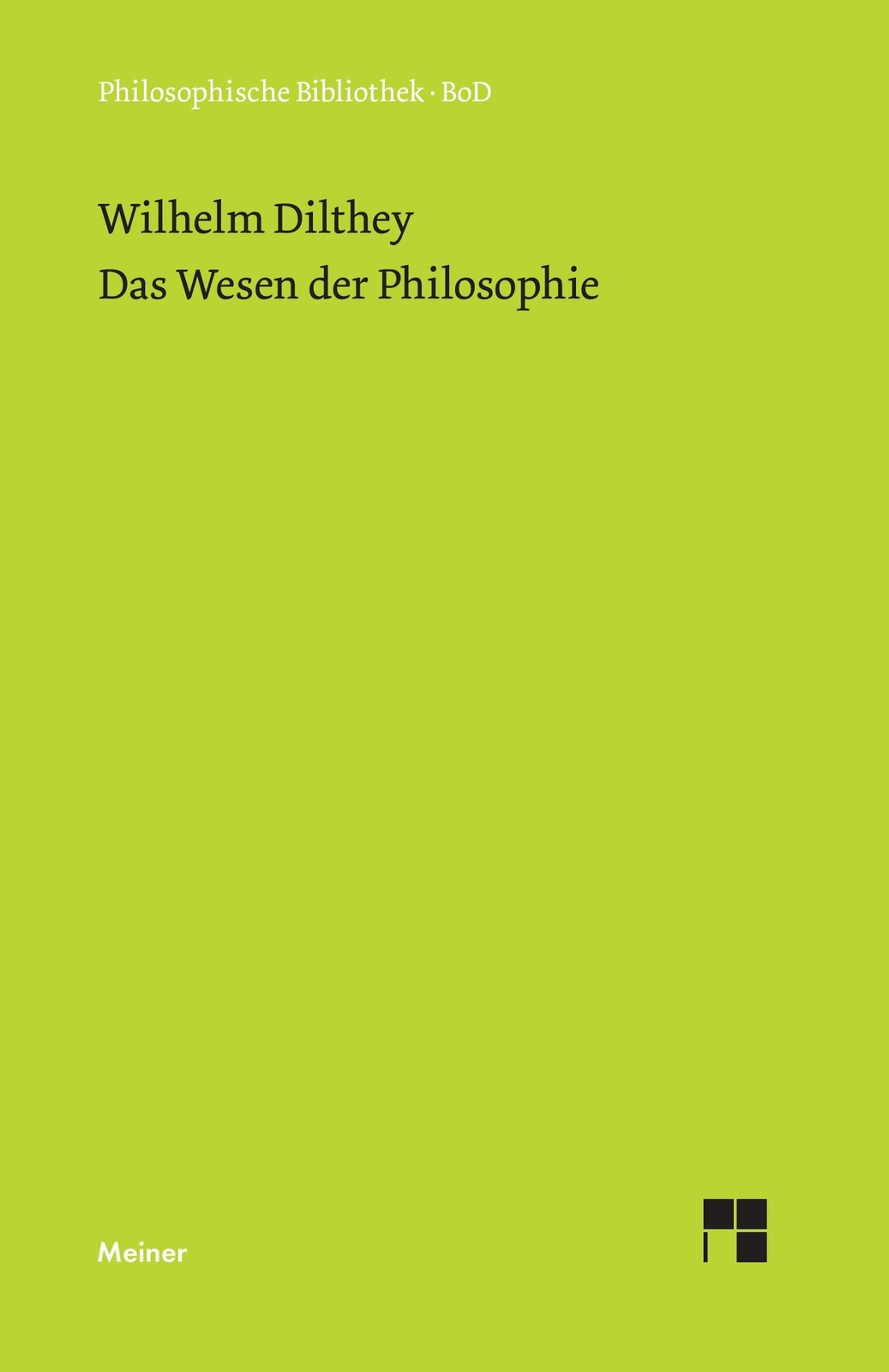 Thumbnail - Das Wesen Der Philosophie | Buch | 9783787306190