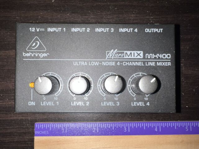 Behringer Micromix MX400 Line Mixer No Power Source Included Behringer Micromix MX400 Line Mixer No Power Source Included